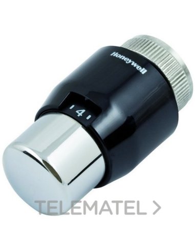 CABEZAL TERMOSTÁTICO POSICIÓN ANTIHIELO 6-26°C NEGRO / CROMO HONEYWELL T4321