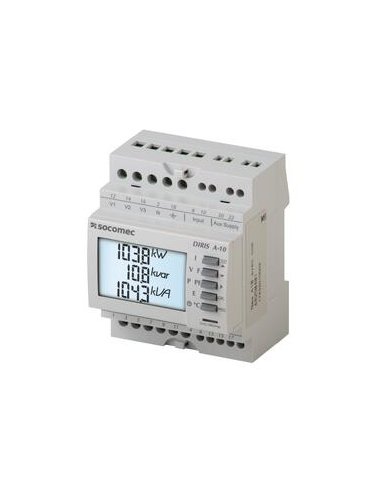 Analizador de redes DIRIS A-10 sin comunicación MODBUS RS485 SOCOMEC 48250400