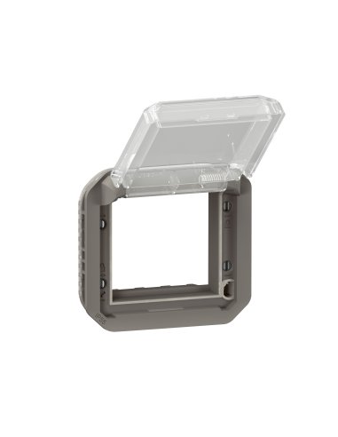 Adaptador Plexo modular para función Mosaic - Antracita - tapa transparente LEGRAND 069880L (EMBALAJE DE 10 UNIDADES)