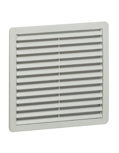 Rejilla plástica de ventilación - IP54 - RAL 7035 - 150 x 150mm - con filtro G3 LEGRAND 034834