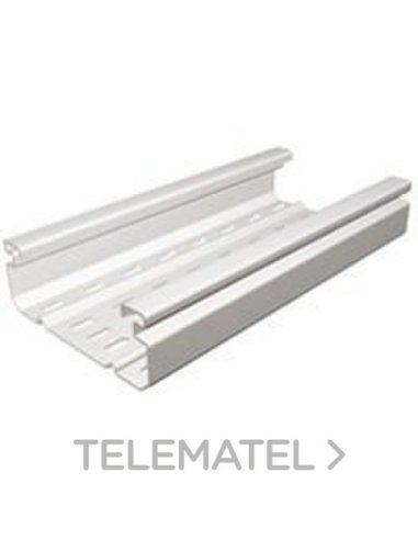 Bandeja portacables OMEGA - 100x50 - Perforada - 3 mt - Gris RAL7030 LEGRAND 637711 (EMBALAJE DE 24 METROS)