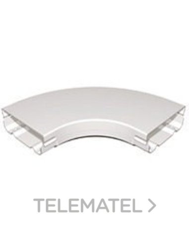 Ángulo plano con tapa OMEGA - 100x75- Gris RAL 7030 LEGRAND 637813 (EMBALAJE DE 4 UNIDADES)