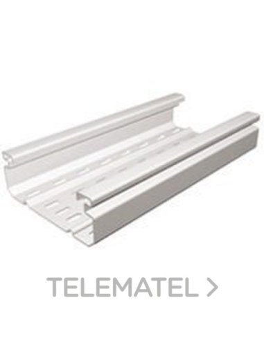 Bandeja portacables OMEGA - 150x75 - Perforada - 3 mt - Gris RAL7030 LEGRAND 637821 (EMBALAJE DE 12 METROS)