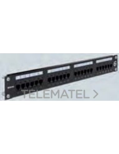 Panel 19 1U 24 RJ45 categoría 6 UTP CON_CON CP624U