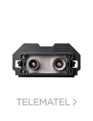 Toma de señal modular R-TV+SAT única Simon 100 SIMON 10000466-039