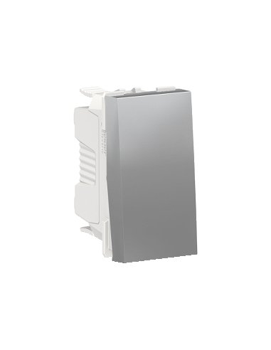 New Unica Pulsador 1 mod NC Aluminio SCHNEIDER ELECTRIC NU313630