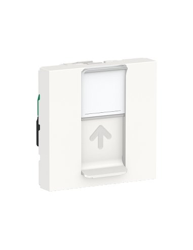 Toma  de datos RJ45 New Unica  Categoria 5e UTP 2 módulos Blanco Polar SCHNEIDER ELECTRIC NU341118