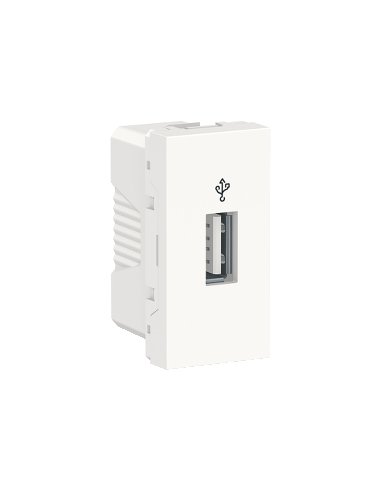 New Unica Toma USB 3.0 tipo A 1 mod. Blanco Polar SCHNEIDER ELECTRIC NU342918