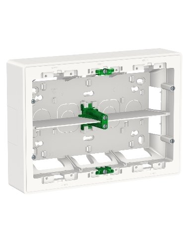 New Unica System - Caja superficie 2x8 módulos Blanco activo SCHNEIDER ELECTRIC NU821820