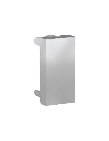 New Unica Tapa ciega 1 mod. Aluminio SCHNEIDER ELECTRIC NU986530