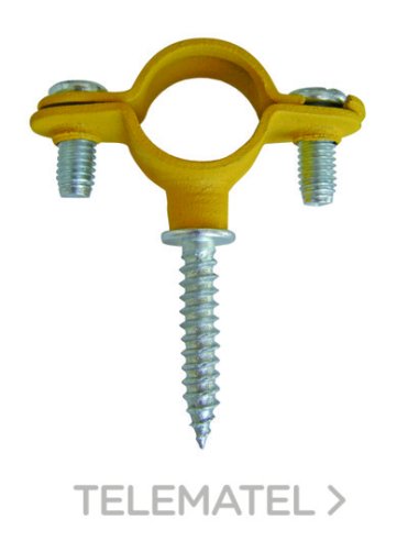 ABRAZADERA M6 CTA CON TIRAFONDO 15MM AMARILLO HYD_HYD 121515 (EMBALAJE DE 100 UNIDADES)