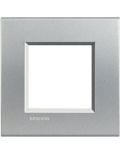 Placa embellecedora Livinglight de color Tech - 2 módulos - A000951243 BTICINO LNA4802TE