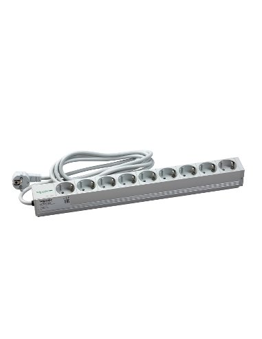 Actassi - 1U power distribution rail - 9 sockets 19P VDE - A001136189 SCHNEIDER ELECTRIC NSYAPU19S9