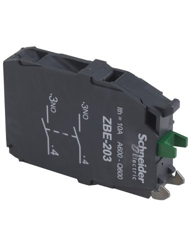 Bloque de contacto doble 2na - A001150703 SCHNEIDER ELECTRIC ZBE203