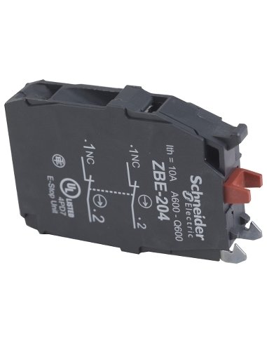 Bloque de contacto doble 2nc - A001150704 SCHNEIDER ELECTRIC ZBE204