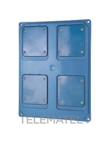 QMC16/63/63X - PANEL TROQUELADO - 2 BASES INTERBLOQUEADAS VERTICALES 16/32A IP44 - BLAN - A000174271 GEWISS GW68745W