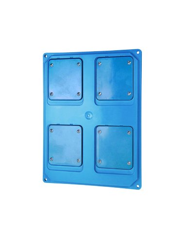 QMC16/63 - PANEL TROQUELADO - 4 TOMAS EMPOTRAR 16/32A - AZUL - A000174276 GEWISS GW68748A