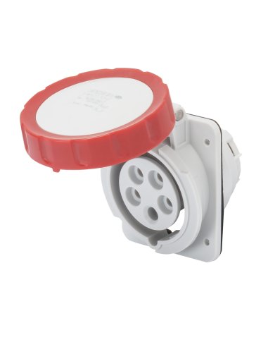 BASE FIJA DE EMPOTRAR A 10° HP - IP66/IP67 - 3P+N+T 32A 380-415V 50/60HZ - ROJO - 6H -  - A001065868 GEWISS GW62243H