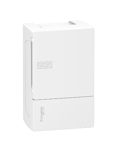 Resi9 MP - Caja de distribución - Superficie - 1 fila - 4 mód. - Puerta blanca - A001134536 SCHNEIDER ELECTRIC MIP10104