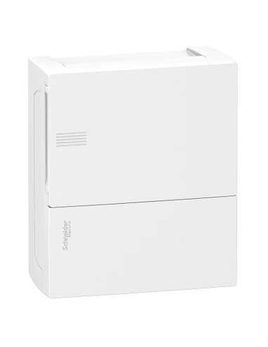 Resi9 MP - Caja de distribución - Superficie - 1 fila - 8 mód. - Puerta blanca - A001134540 SCHNEIDER ELECTRIC MIP10108