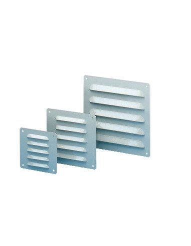 Metal outlet grille cut-out 104x80mm ext dim 120x120mm IP23 - A001136454 SCHNEIDER ELECTRIC NSYCAG104X95LM