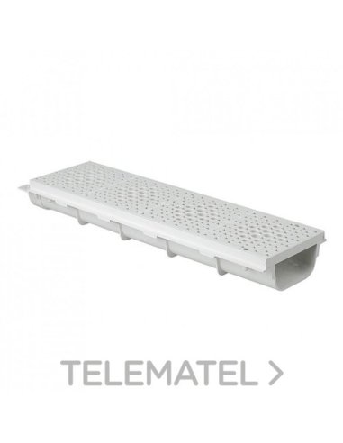 CANALETA CON REJILLA S322 500MM BLANCO - A002860989 JIMTEN 029048 (EMBALAJE DE 10 METROS)