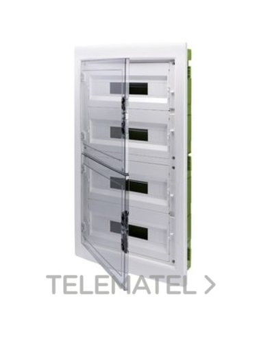 CUADRO DE DISTRIBUCIÓN - GREEN WALL - PARA PAREDES DE CARTÓN YESO - CON PUERTA FUMÉ Y B - A001065546 GEWISS GW40611PM