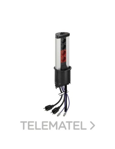 Perfil telescópico Teleblock con elevación automática configurado con 2 RJ45 de categor - A000900524 CON_CON KTLE216U