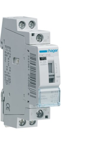 Relé mando 16A 2 NA 230V - A000901676 HAGER ERC216