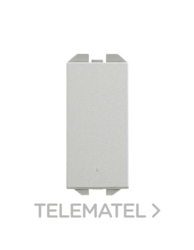 Interruptor unipolar pulsante 10AX 230V~ de tecla estrecha con sistema de embornamiento - A004660139 SIMON 20001101-093