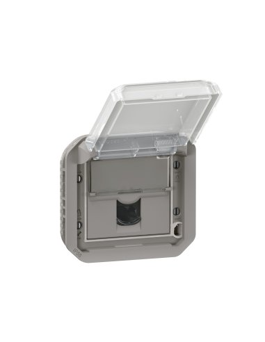 Base RJ45 Cat.6 FTP Plexo modular - Gris LEGRAND 069569L (EMBALAJE DE 5 UNIDADES)