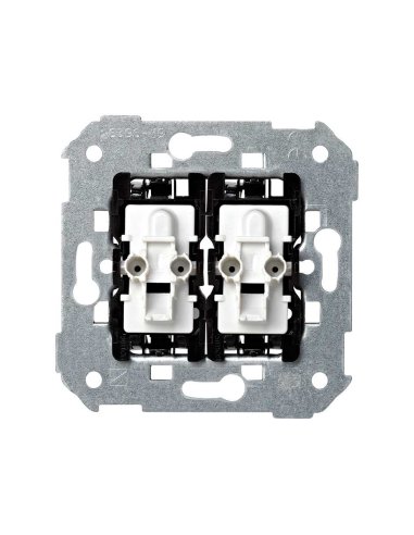 Grupo de 2 interruptores 10 AX 250V~ con sistema de embornamiento rápido Simon 28 - A000037046 SIMON 26398-39