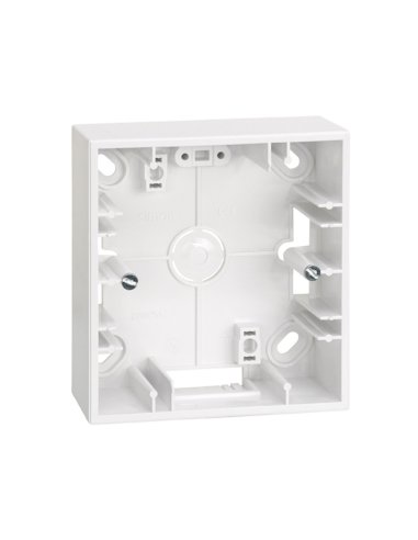 Base para caja pared de superficie para 1 elemento blanco Simon 27 Play - A000608032 SIMON 2700751-030