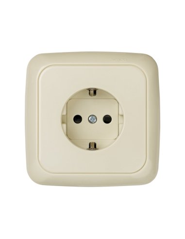 Base de enchufe schuko monobloc 16 A 250 V~ con disp. seguridad y sistema de embornamie - A000608119 SIMON 31472-61