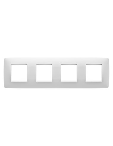 PLACA ONE INTERNATIONAL - TECNOPOLÍMERO - 2+2+2+2 MÓDULOS HORIZONTAL - BLANCO - CHORUSM - A000608940 GEWISS GW16128TB