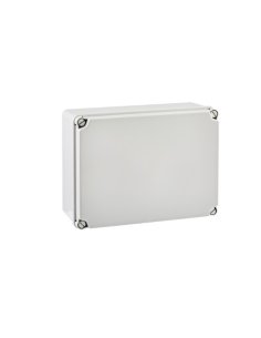 CAJA DE DERIVACIÓN IP65-IP67 185x246x100 LATERALES LISOS TAPA OPACA - A000787272 IDE EL231