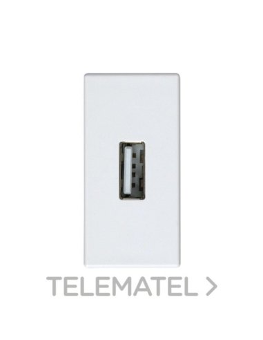 Conector USB 2.0 tipo A de medio elemento blanco Simon 27 Play - A000900410 SIMON 2701090-030