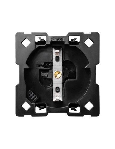 Base de enchufe schuko Simon iO 16 A 230V~ con sistema de embornamiento a tornillo Simo - A001481881 SIMON 10002432-039