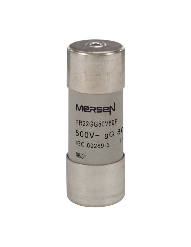 500V CP 22X58 GG 80A P FS FR22GG50V80P - A001615814 MERSEN F216159 (EMBALAJE DE 10 UNIDADES)