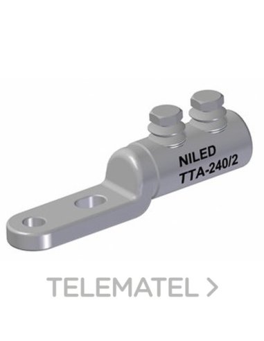 TERMINAL TORNILLO TTA/2 95-240MM² H-17 - A001740437 NILED TTA-240/2 (EMBALAJE DE 15 UNIDADES)