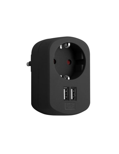 ADAPTADOR COMBI 1 TOMA 16A 250V Y 2 PUERTOS USB 3