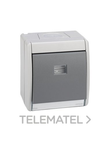 Pulsador monobloc IP55 10AX 250V~ con luminoso incorporado y sistema de embornamiento r - A005201669 SIMON 4490160-030