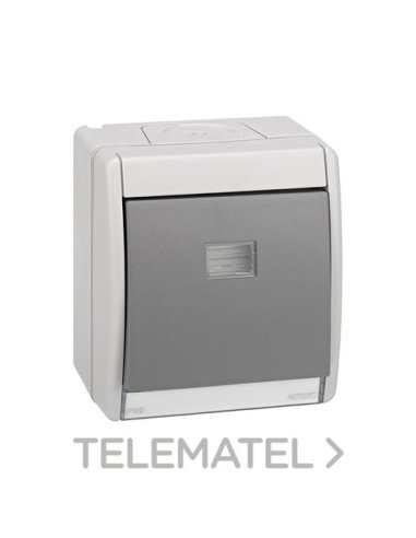 Conmutador monobloc IP55 10AX 250V~ con sistema de embornamiento rápido blanco Simon Aq - A005201670 SIMON 4490201-030