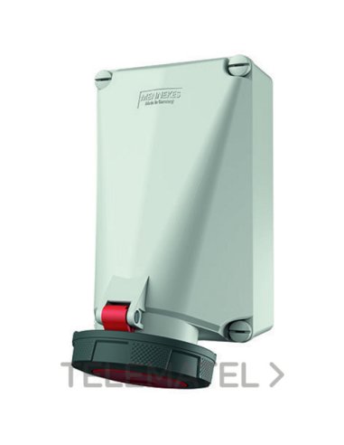 BASE ENCHUFE MURAL 125A 4P 6H 400V IP67 X-CONTACT