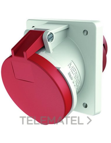 BASE ENCHUFE SEMIEMPOTRABLE 63A 5P 6H 400V TA IP44 X-CONTACT