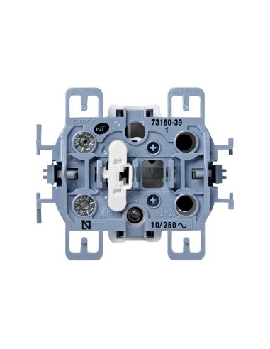 Pulsador 10 A 250V~ con luminoso incorporado y sistema de embornamiento a tornillo Simo - A000038790 SIMON 73160-39