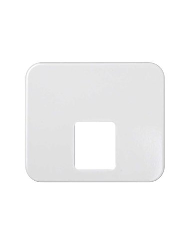 Placa para tomas telefónicas con conectores RJ11 y RJ12 blanco Simon 75 - A000039080 SIMON 75062-30