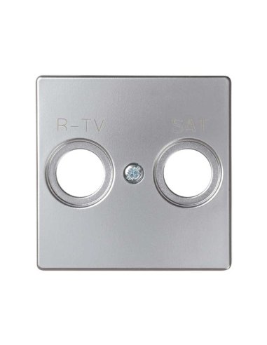 Placa para tomas inductivas de R-TV+SAT aluminio Simon 82 - A000039830 SIMON 82097-33