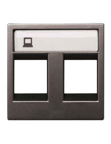 Tapa ventana 2 conectores AN - A000123016 NIESSEN N2218.2 AN