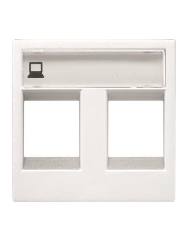 Tapa ventana 2 conectores BL - A000123017 NIESSEN N2218.2 BL